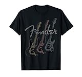 Fender Stacked Guitar Faded Logo T-Shirt