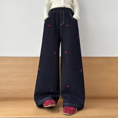 Jean large filles mode coréenne pantalon décontracté adolescentes - 4