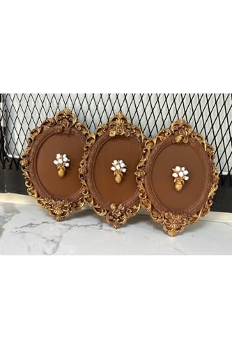 Tableaux muraux en céramique marron SODEF 6x33cm pour salon
