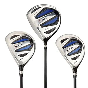 Ram Golf EZ3 Mens Wood Set – Graphite Driver, 3 & 5 Wood Lefty – w/Headcovers