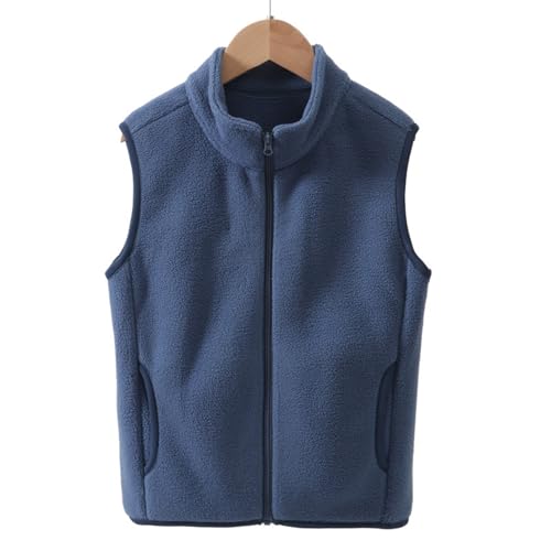 Boys Polar Fleece Vest Jacket Full-Zip Warm Sleeveless Winter Warm Outerwear With Pockets 2-6 Years2