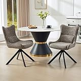 UTILISATION POLYVALENTE: Alliant une esthétique minimaliste à une décoration intérieure contemporaine, les lignes élégantes offrent une polyvalence stylée, incarnant parfaitement l'essence de la vie moderne. Que ce soit dans la salle à manger, la cuisine, le salon ou le bureau, ces chaises rembourrées sont un choix idéal.