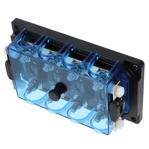 Cabilock Portafusibles para Coche y Moto Resistente Caja de Fusibles Automotriz con Soporte para Fusibles Múltiples Bloque Marino y Incluye de Repuesto