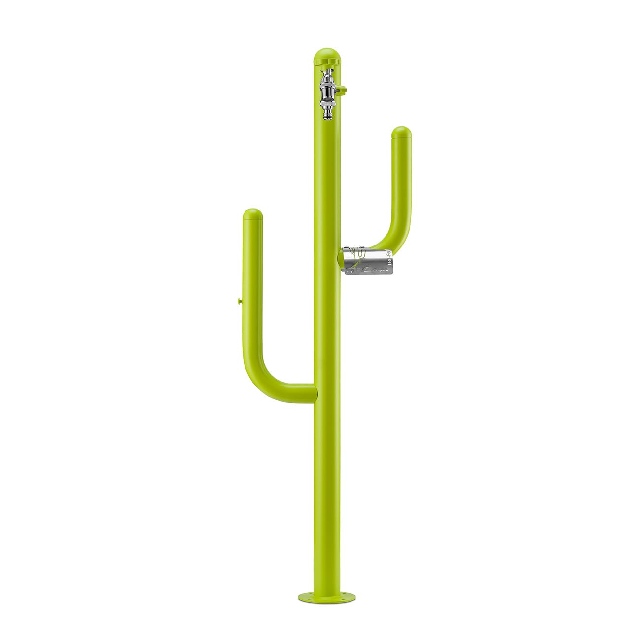 Fontana a colonna Arizona 42/ARZ completa di impianto, doppio rubinetto e porta tubo (VERDE ACIDO)