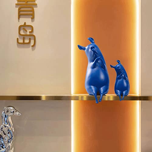 Escultura azul moderno para oficina de ventas y hoteles boutique 5