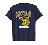 University of Michigan Wolverines U of M Basketball Hoop T-Shirt
