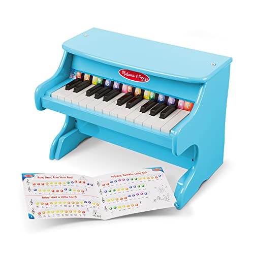 Melissa & Doug 8790 Learn-To-Play Piano With 25 Keys And Color-Coded Songbook - Blue - Toy Piano For Baby, Kids Piano Toy, Toddler Piano Toys thumb #8