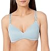 Warner's Women's No Side Effects Underarm-Smoothing Comfort Wireless Lightly Lined T-Shirt Bra, Tourmaline, 34A