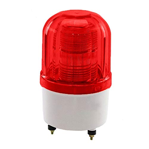 Led Beacon Light - Be-Tool Emergency Magnetic Flashing Lights Warning Strobe With Waterproof, Alarm, Rotating For Boat, Workship, Machine Tool, Automotive Lighting Residential Area (Red-Dc 12V) #TOP3