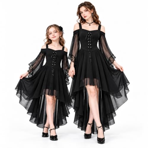 Qxutpo Witch Costumes Goth Medieval Vampire Women Halloween Costumes Adult - image 2