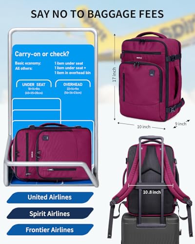 Image of ECOHUB Travel Backpack Airline Approved Under Seat Personal Item Bag