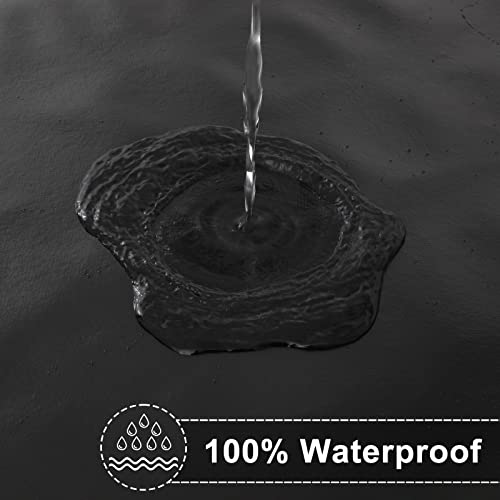 Homing Rectangle Vinyl Tablecloth, 100% Waterproof Spillproof Plastic Table Cloth, Wipe Clean Table Cover For Dining Table, Buffet Parties And Camping (Black, 60" X 84") #TOP2