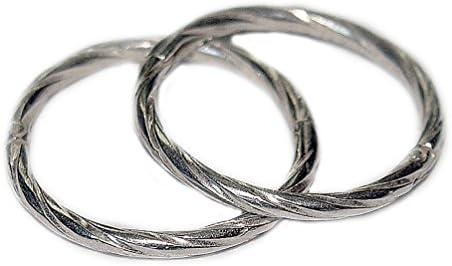 14mm TWIST SOLID .925 STERLING SILVER HINGED HOOP EARRINGS, LEAD & NICKEL FREE!