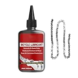 Lubricante para cadenas de bicicleta - líquida para cadenas de 100 ml | Grasa versátil | Para bicicletas, funcionamiento suave en carretera y