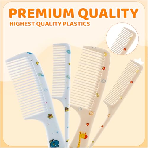 Set de 10 Peines de Plástico para Cabello Grueso miniatura 4