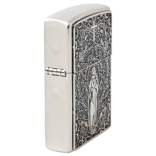 Encendedor Zippo Oil Flint con sticker Virgin Lady miniatura 4