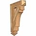 Ekena Millwork BKT04X18X26MRC03RWR Merced Arts & Crafts Rough Sawn Bracket, 4" Width x 18" Depth x 26" Height, Western Red Cedar