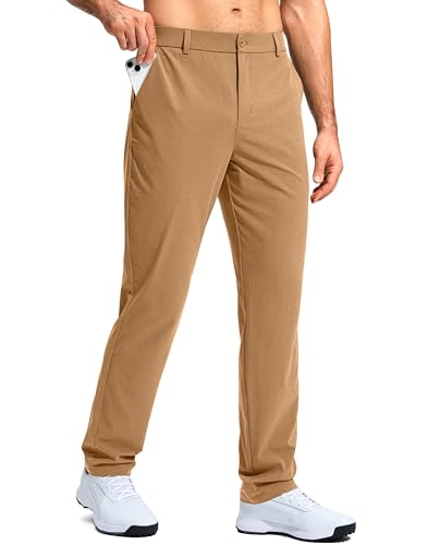 G Gradual Men's Golf Pants, Stretch, Khaki, 30-34