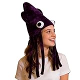 Squid Hat,Squid Plush Breathable Costume - Sea Animal Caps Party Supplies - for Halloween, Christmas, Birthday, Parties,