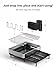 SUNLY Large Dish Drying Rack, Expandable Dish Racks for Kitchen Counter, Space Saving 304 Stainless Steel Drying Rack Kitchen, Extra Large Drainer with Multifunctional Flip Up Pegs, Black