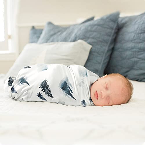 Image of GRSSDER Baby Blankets Super Soft Jersey Knit Swaddle Blanket for Baby Girls and Boys, Double Layer Receiving Blankets 34 x 44 Inches Extra Large for Swaddling, Wild Forest Pattern