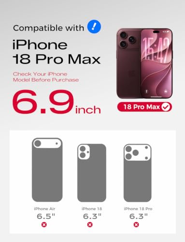 MAGIC JOHN 3rd Gen for iPhone 18 Pro Max AR Privacy Screen Protector 2-Pack - image 2
