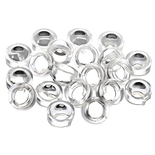 Image of PATIKIL 13mm LED Convex Lens, 20 Pack 90 Degree Beam Angle Acrylic LED Optical Convex Condenser Lens for 1W 3W LED Lamp Beads Infrared Cameras, Transparent