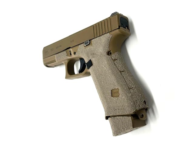 HANDLEITGRIPS Gun Grip Tape Compatible with Glock 19x/ Glock 19x MOS/Glock 45/ Glock 45 MOS/ - FDE Edge Series Pistol Grip Tape, Gun Skins, Veteran Owned, Made in USA