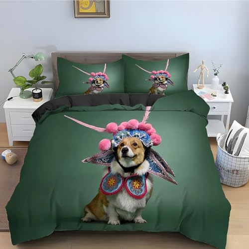Housse de Couette 240 x 260 en microfibre douce anti-plis et zippée - 2
