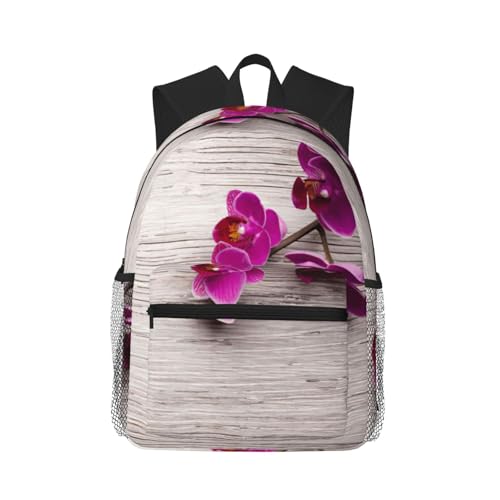 Sac à dos imperméable orchidée anti-pluie pour le travail et l'université