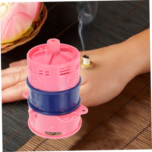Caja portátil de moxibustión FOMIYES con soporte de masaje metálico ergonómico para terapia de moxibustión, pequeña para viaje, adecuada para cuidado corporal y relajación de cuello, hombros y articulaciones miniatura 5