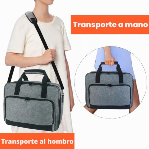 Miniatura 5 de Maleta De Proyector, Paquete De Proyector Compatible Con La Mayoría De Los Proyectores Y Accesorios Principales, Paquete De Viaje Almacenado Con Bolsillo De Ordenador Portátil Y Correas Para Hombros