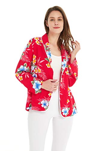 Image of Matchable Family Hawaiian Luau Men Women Girl Boy Clothes in Hibiscus Red