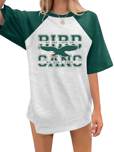 Football Shirts for Women Game Day Shirt Football Season Tshirt Team Fan Tees Graphic Raglan Short Sleeve Tops