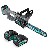WEMARS 20V Brushles Cordless Chainsaw 12-Inch Lightweight...