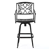 Great Deal Furniture Paris Outdoor 3pc Copper Cast Aluminum Bistro Set