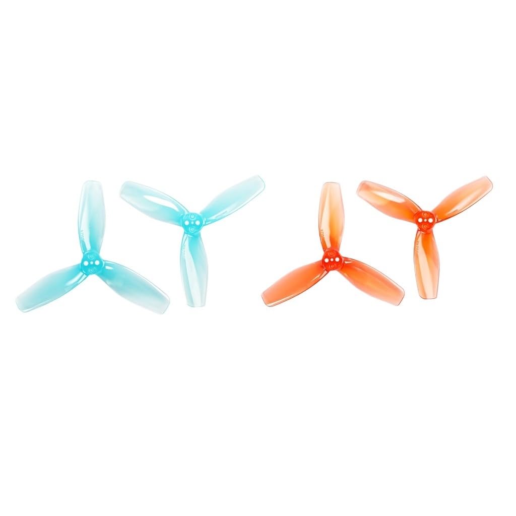 Hélice 3 Palas 3 Pulgadas 3024 2609 Para Dron Cinewhoop RC | Hélice plástico resistente compatible con chasis drone toothpick y cinewhoop 3 pulgadas(3024 Blue 1.2mm)