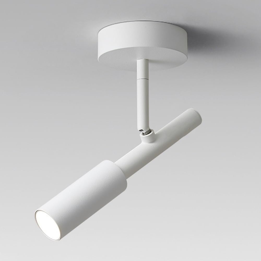 Faretti LED da Soffitto Faretto Da Soffitto A LED, Apparecchio Di Illuminazione Moderno Con Rotazione Regolabile Di 90°+355°, For Accenti, Faretti Da Parete Girevoli Da 5 W For Cucina,(White)