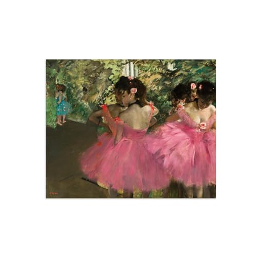 Tableau Danseurs en rose 50x60cm pour une décoration murale élégante