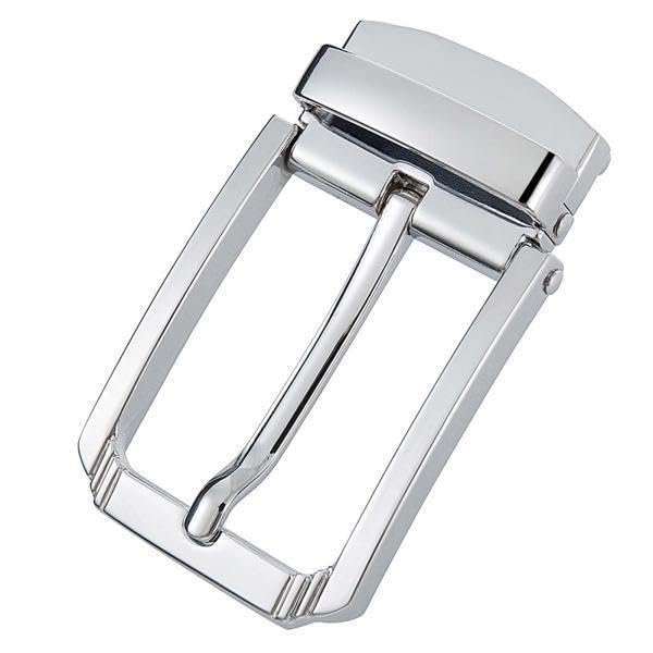 merishopp 4xMetal Belt Buckle Replacement for Leather Strap Fashion Mens Pin Belt Buckle Silver-picture-39