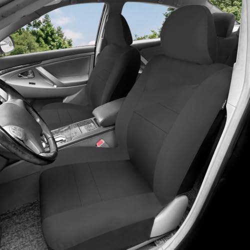 Housses de siège voiture universelles ensemble complet de protection intérieure noire auto