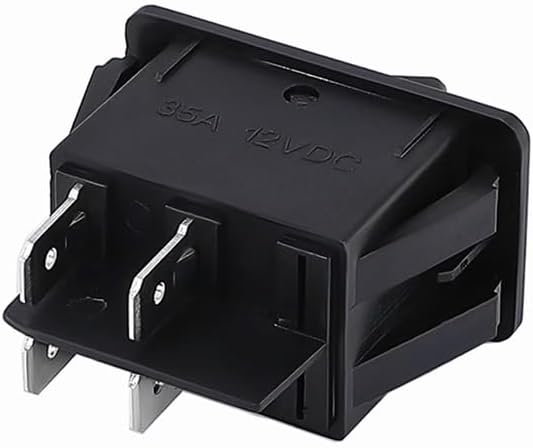 KCD4 Rocker Switch ON-Off 2 Position 4 Pins LED Push Button 12v 35A Automobile refitting Fog lamp Switch with Light with Lightin(Yellow)