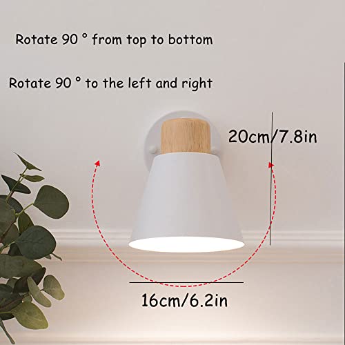 Luz de pared LED junto a la cama con batería recargable e imán 4