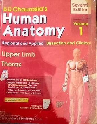 Human Anatomy Vol 1 BD Chaurasia's By Krishan Garg (Second Hand &amp; Used Book) (S)