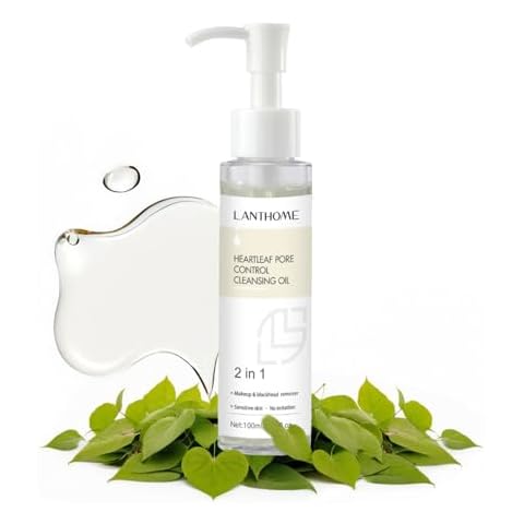 Lanthome Heartleaf Pore Control Cleansing Oil 2 in 1 Makeup & Blackhead Remover,Skin Care Oil Cleanser for Face 3.51 fl oz(100mL) Cover