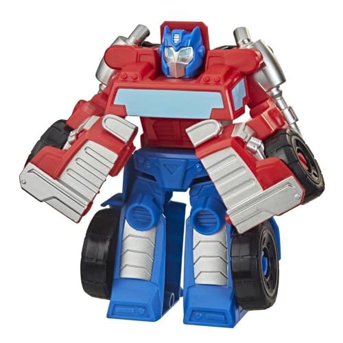 Transformers Playskool Rescue Bots Academy - Robot Secouriste Hot Rod de 12 cm - Jouet Transformable 2 en 1