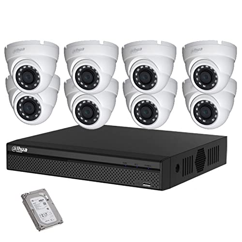 Kit enregistreur 1to 8 caméras dômes 5Mpx vidéo Surveillance DAHUA