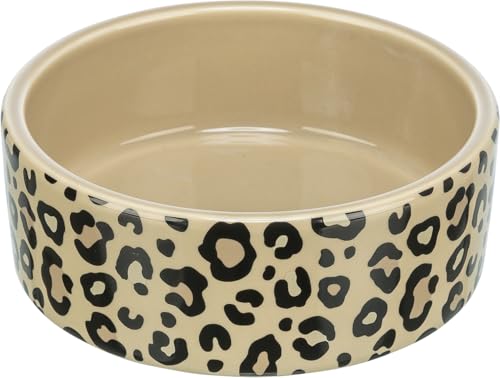 TRIXIE Katzennapf Keramik Leo, moderner Fressnapf – 0,3 l, ø 12 cm