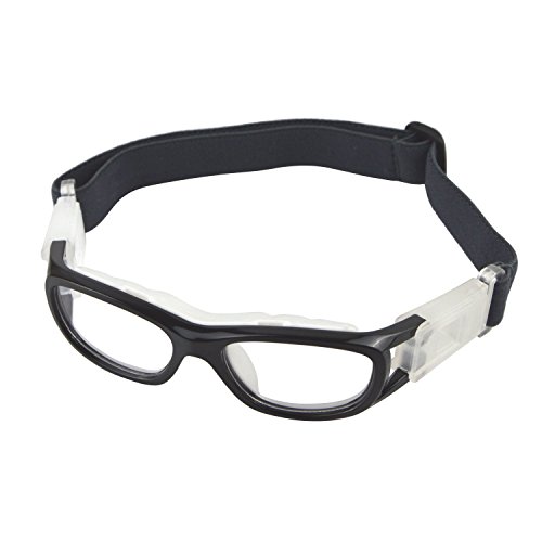 Kids Sport Glasses Anti-fog Protective Safety Goggles Adjustable Strap(Black)
