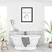 AIANHUA Black and White Bathroom Wall Decor Bad Smell Humorous Wall Art Funny Guest Toilet Picture Print Painting Modern Minimalistic Bathroom Sign